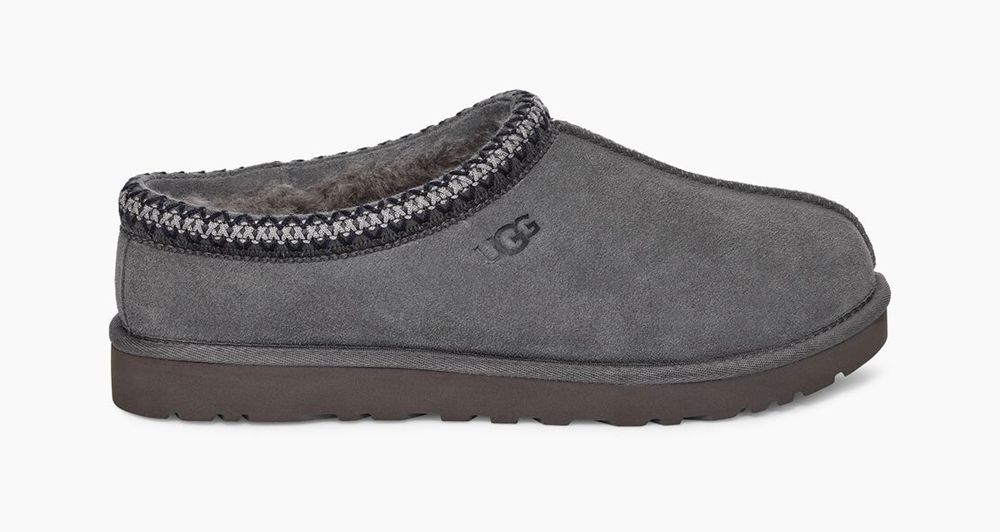 Ugg Slipper Mens - Ugg Tasman Dark Grey - 346XZPTUV